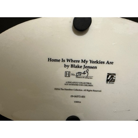 Home Is Where My Yorkies Are Blake Jensen Limited Edition Collectible Figurine - Picture 6 of 6